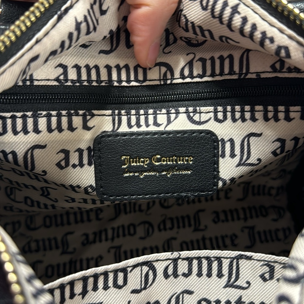 NEW WITH TAGS Juicy Couture Charms Speedy Crossbody Handbag, black - Picture 4 of 6